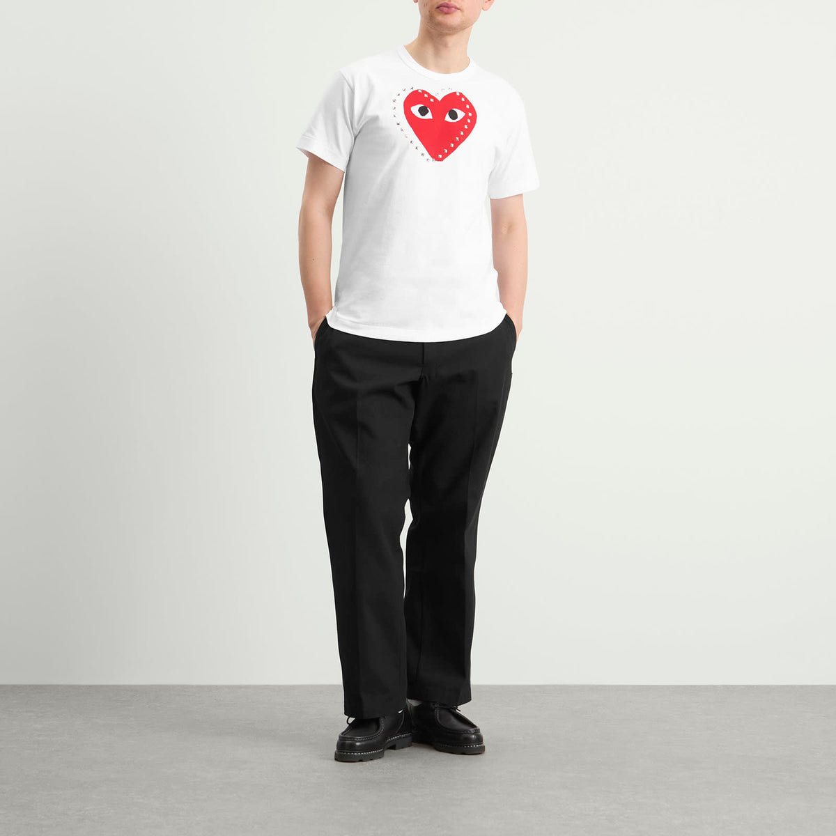 Comme des Garçons Play Studded Large Heart T-Shirt