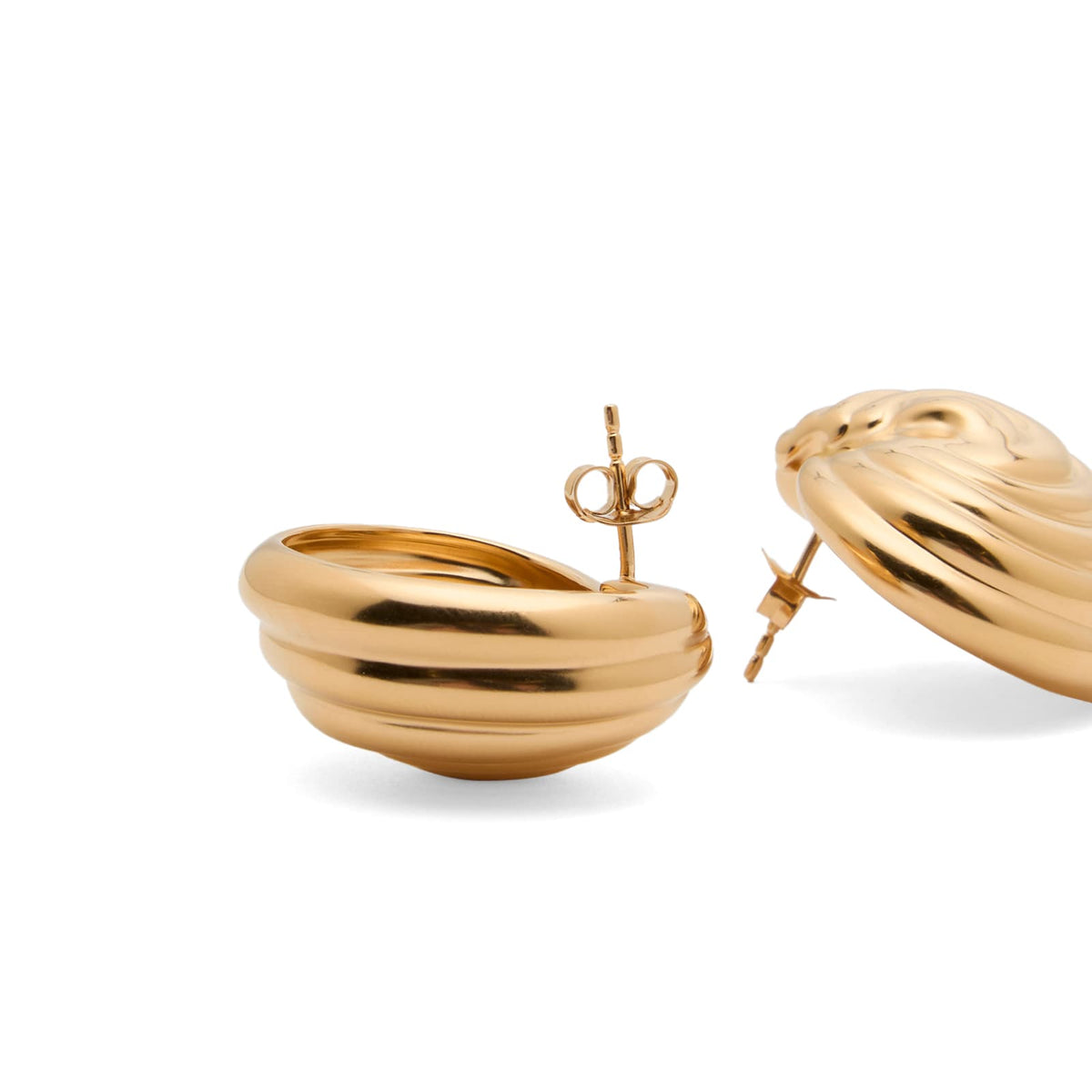 Missoma Shell Dome Oversized Stud Earrings