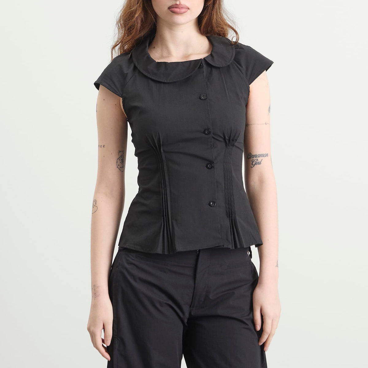 Peachy Den Missy Asymmetric Blouse