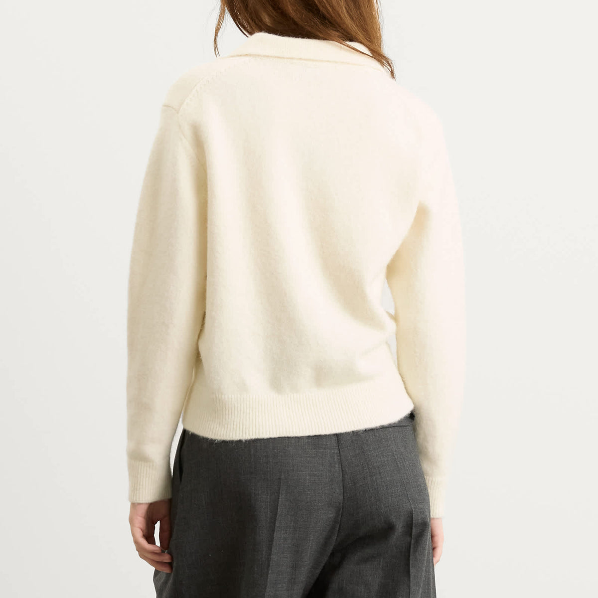 Dunst Open Collar Knit Jumper