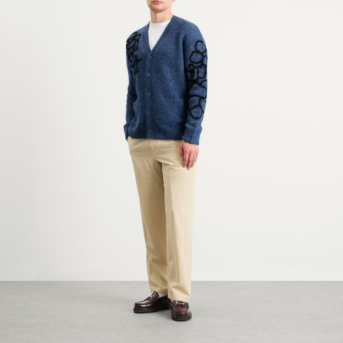 NN07 Kyle Floral Pattern Cardigan