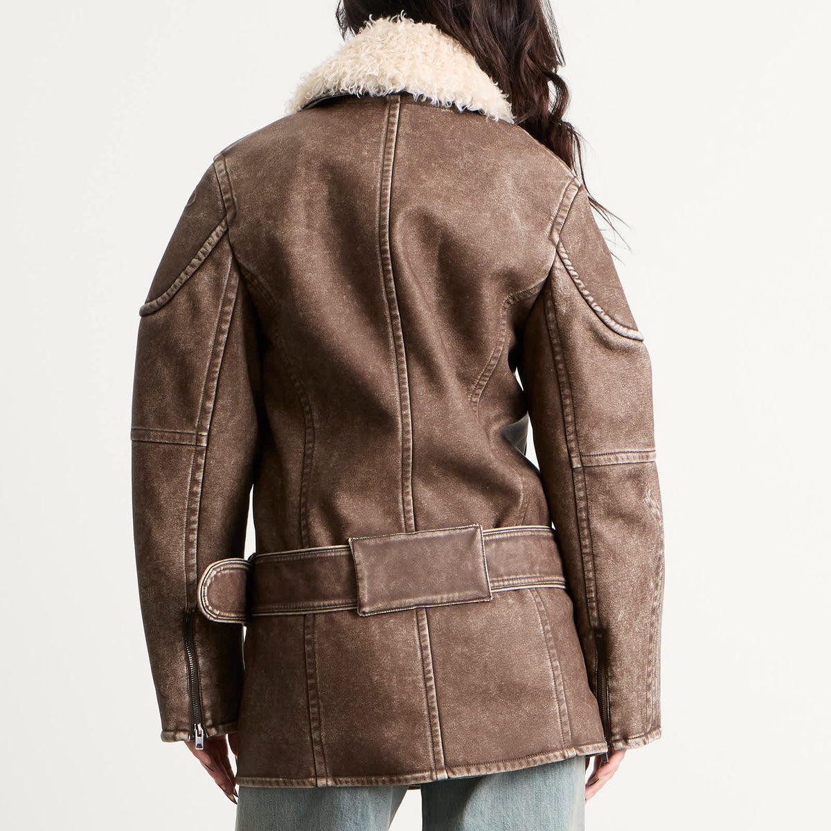 Diesel G-Eyser Faux Shearling Coat
