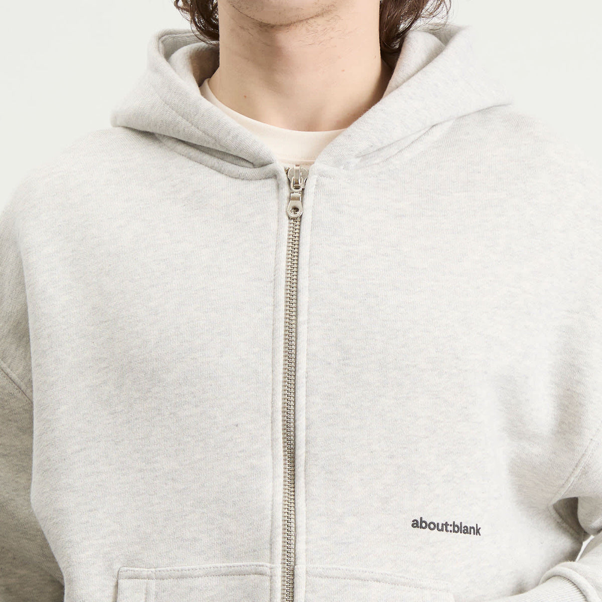 about:blank Box Zip Hoodie