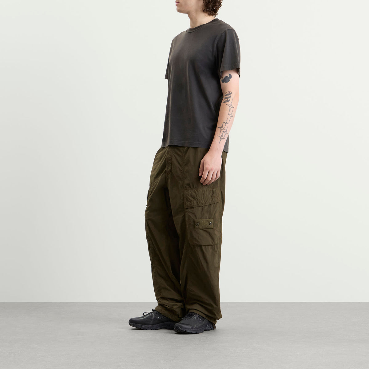Stone Island Ghost Nylon Smerigliato Cargo Trousers