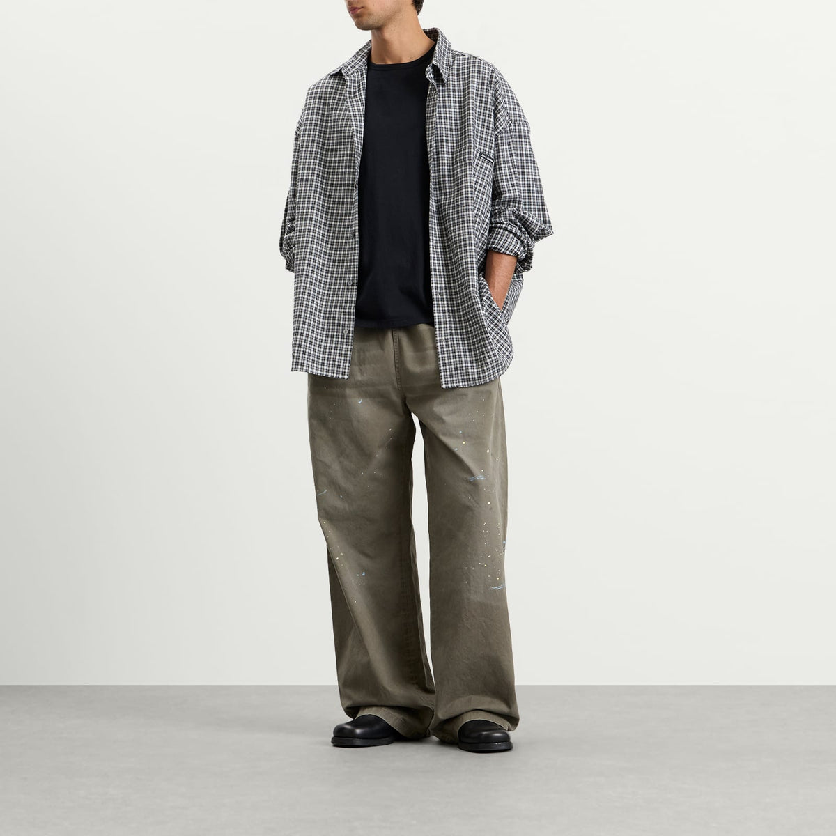 Acne Studios Plott Peached Light Cotton Twill Trousers