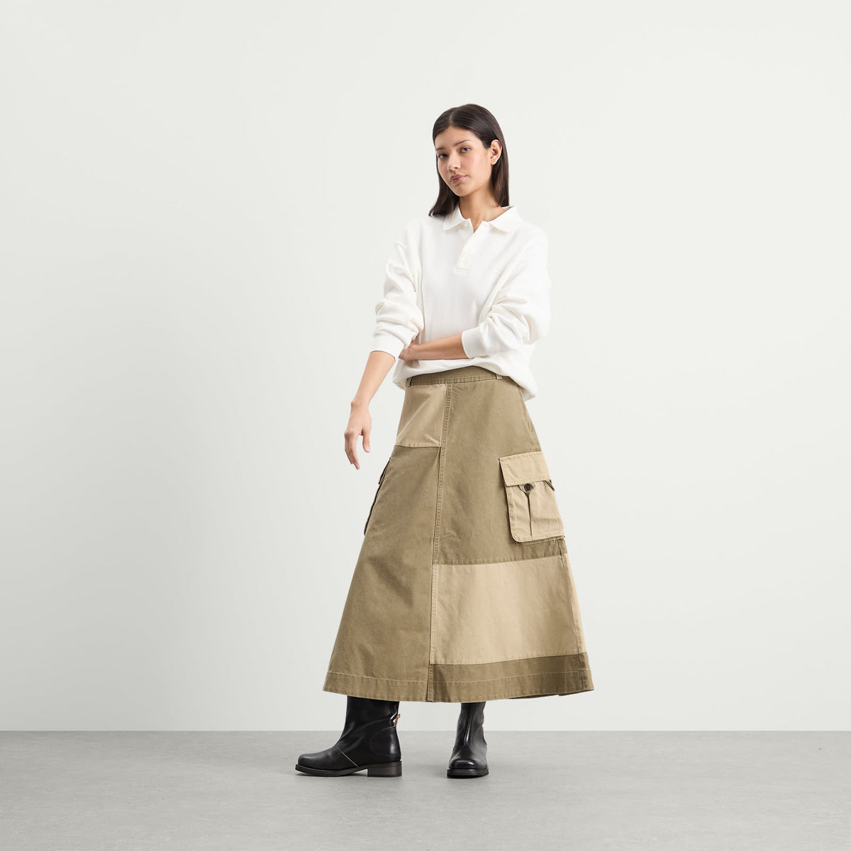 Damson Madder Marcelle Barn Midi Skirt