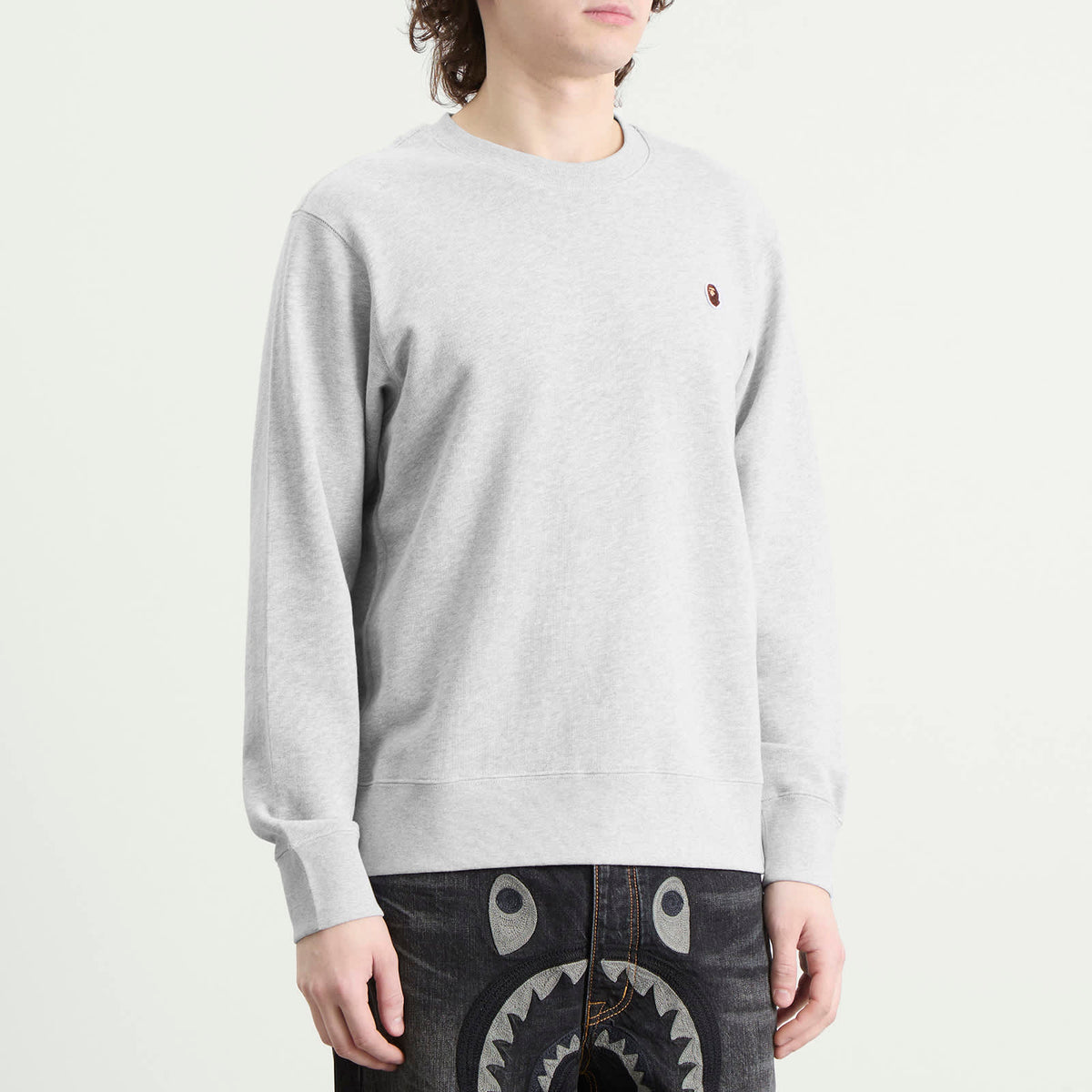A Bathing Ape One Point Crew Neck Sweatshirt