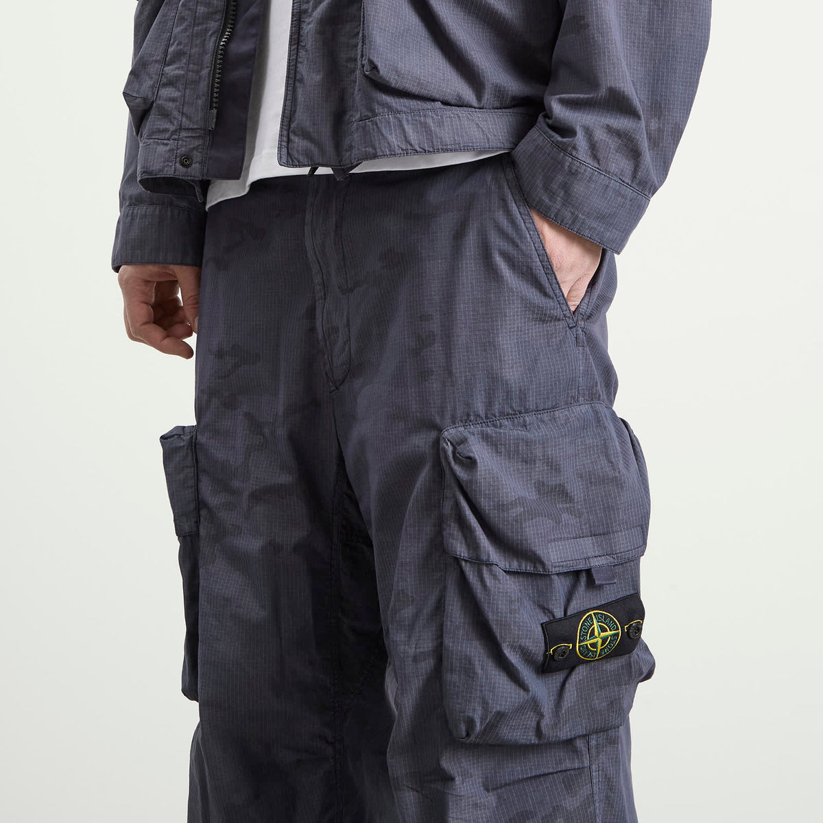 Stone Island Faded Camo Ripstop-TC Cargo Trousers