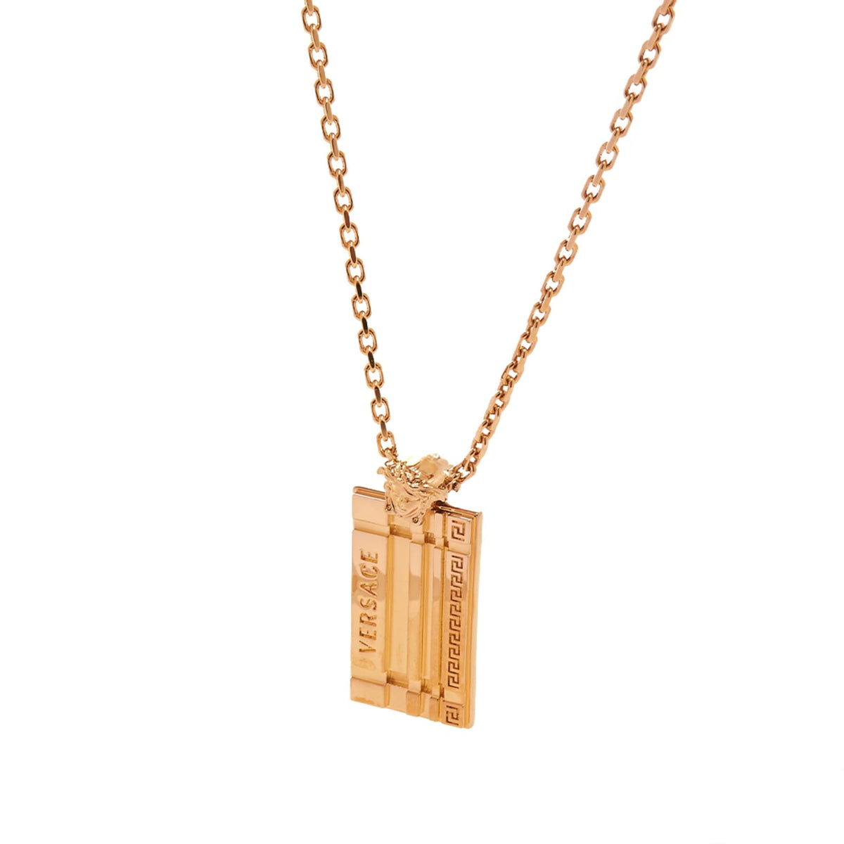 Versace Logo Pendant Necklace