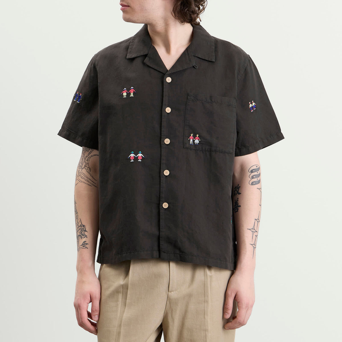 Folk Presented by END. Relaxed Soft Collar Vacation Shirt