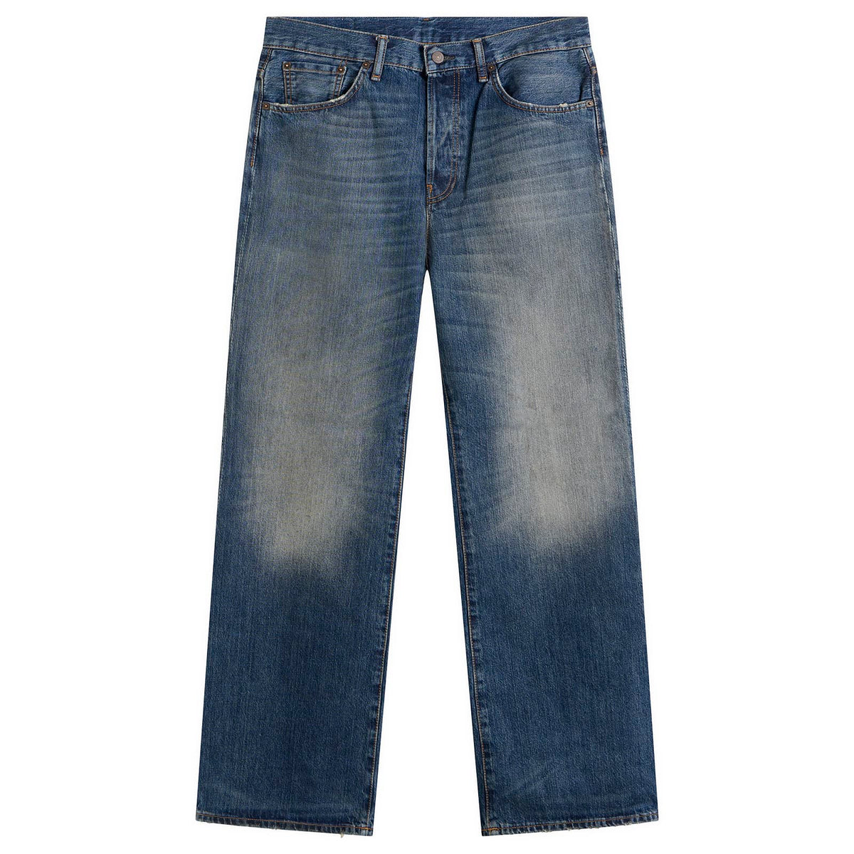 Acne Studios 2021 Mid Blue Bingo Wash Straight Jeans