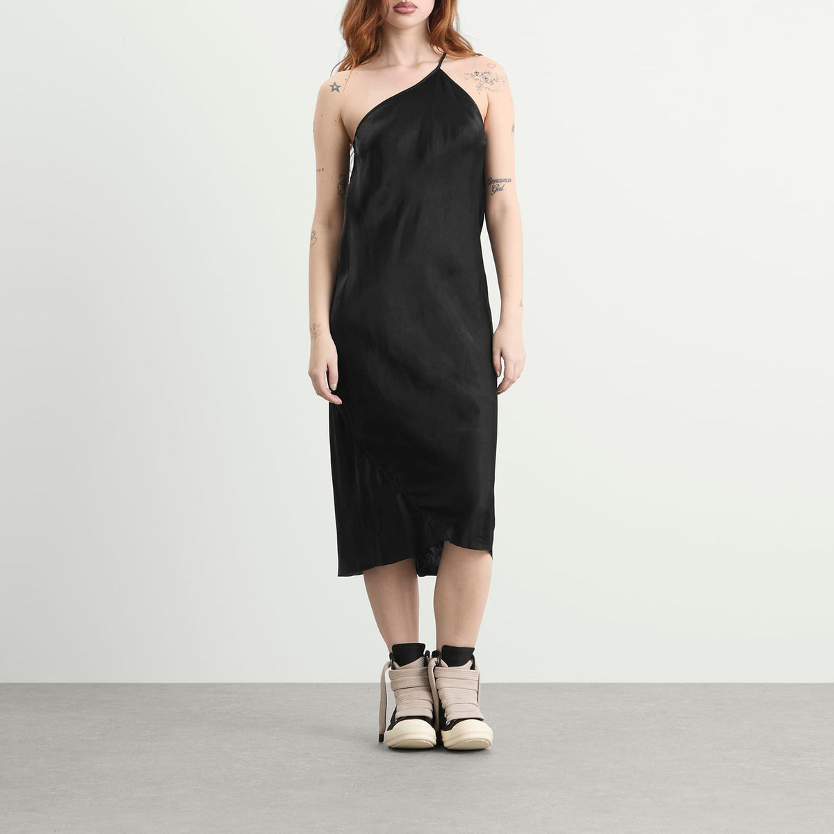 Rick Owens One Shoulder Slip Dress