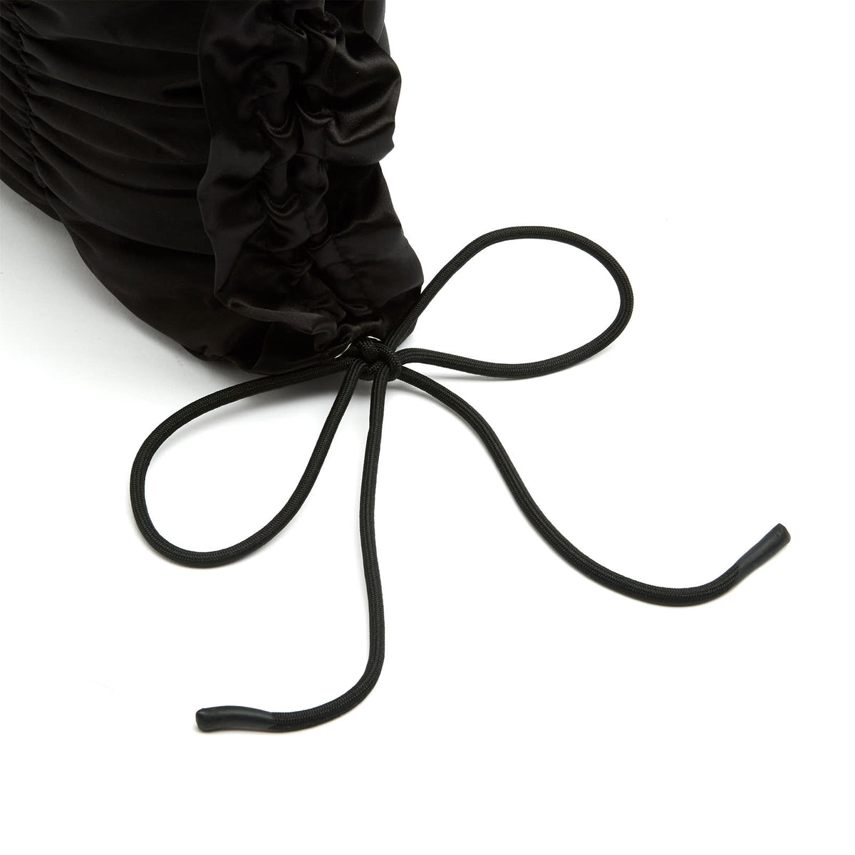 Damson Madder Ruched Satin Bag