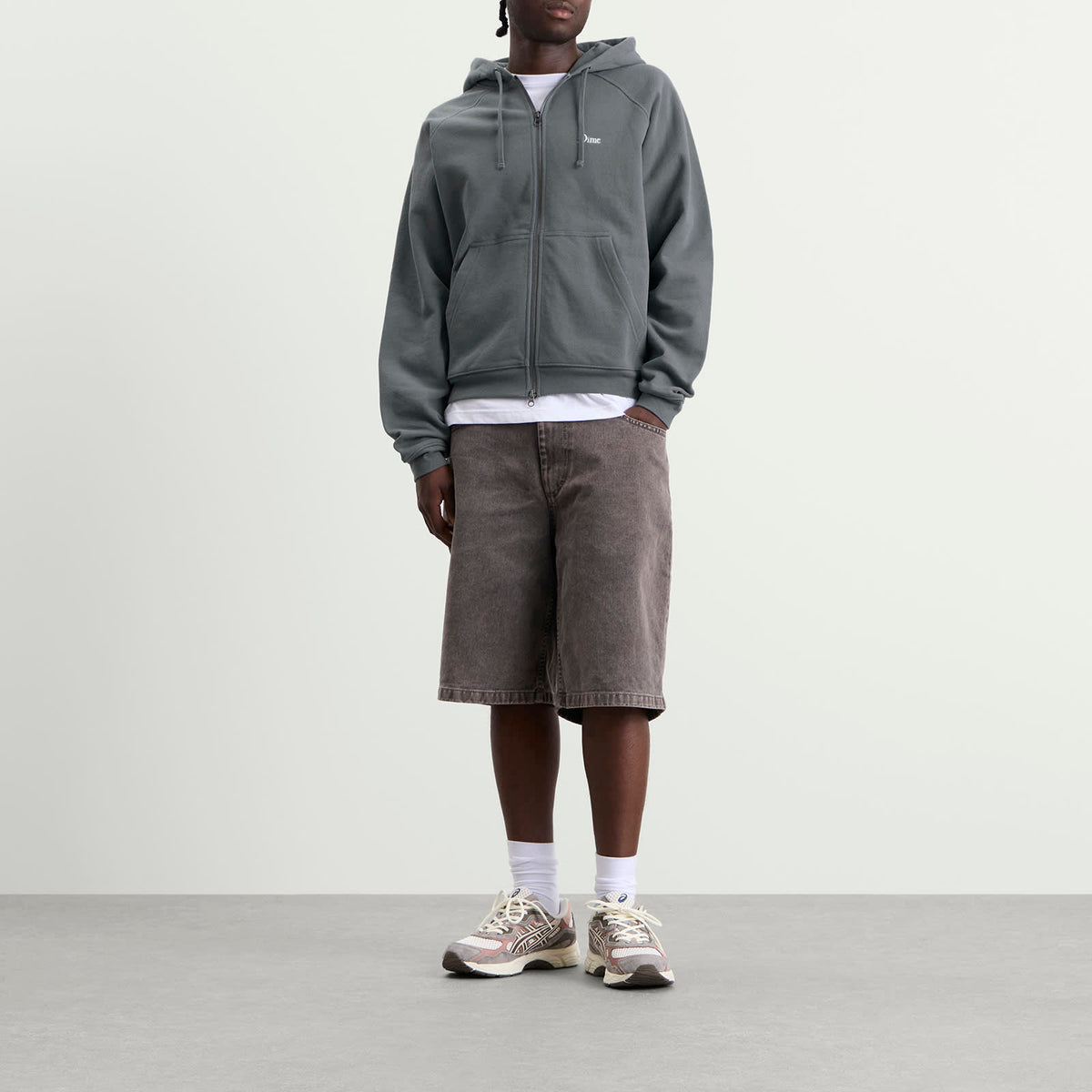 Dime Classic Small Logo Zip Hoodie