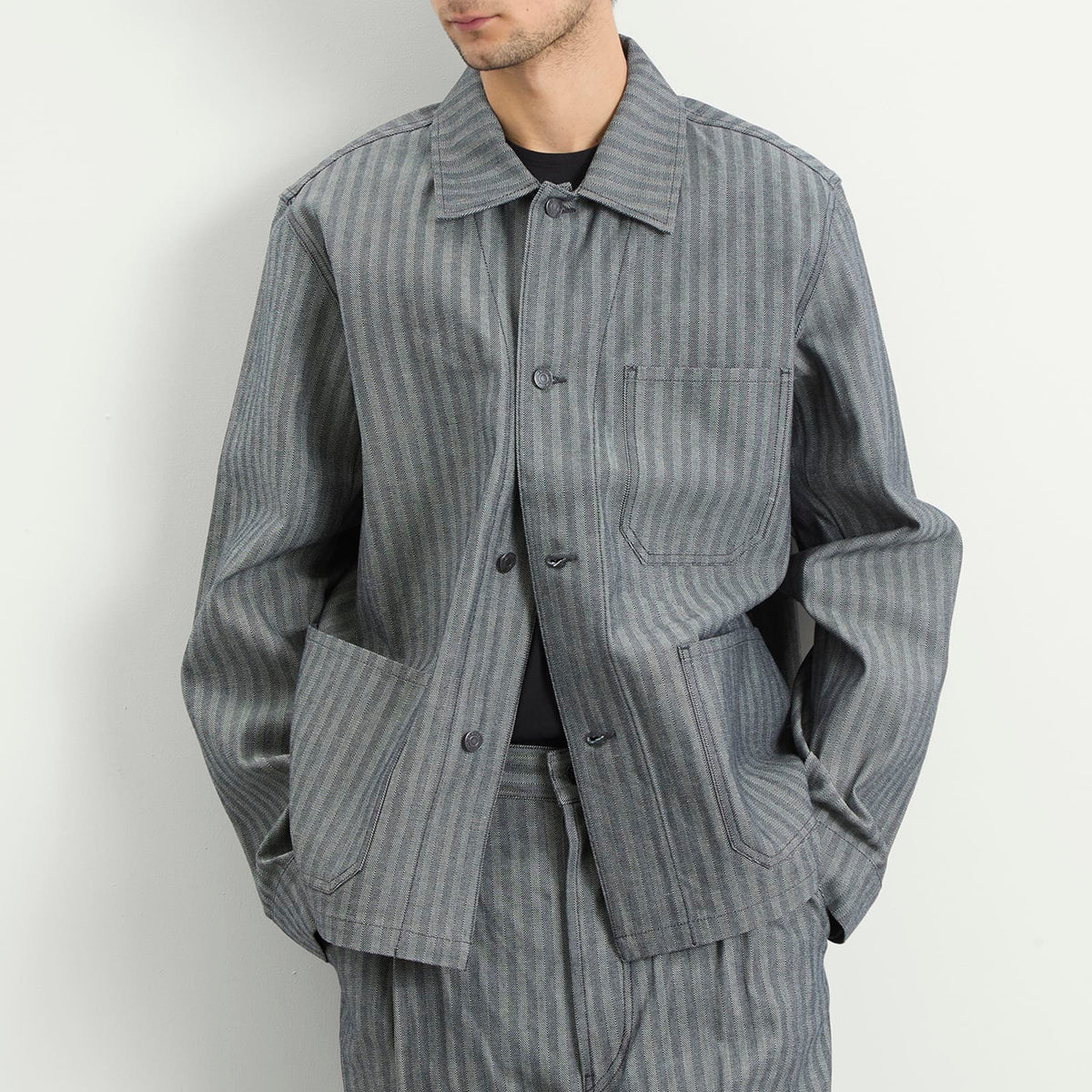 Applied Art Forms Herringbone Chore Jacket