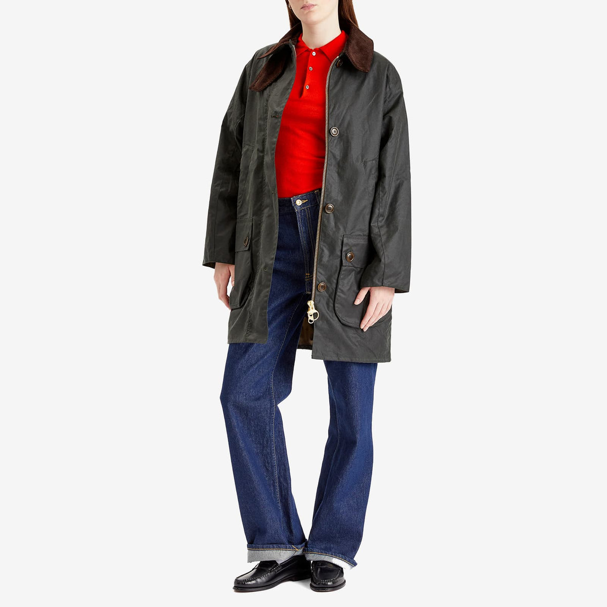 Barbour The Edit by Alexa Loren Oversized Waxed Jacket