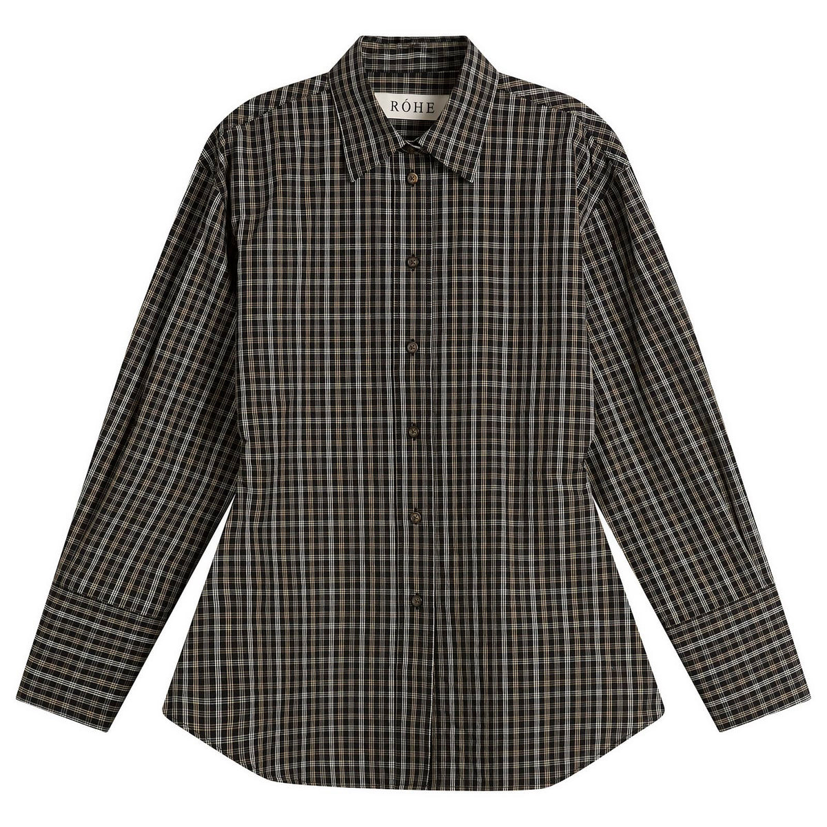 Róhe Shaped Check Shirt