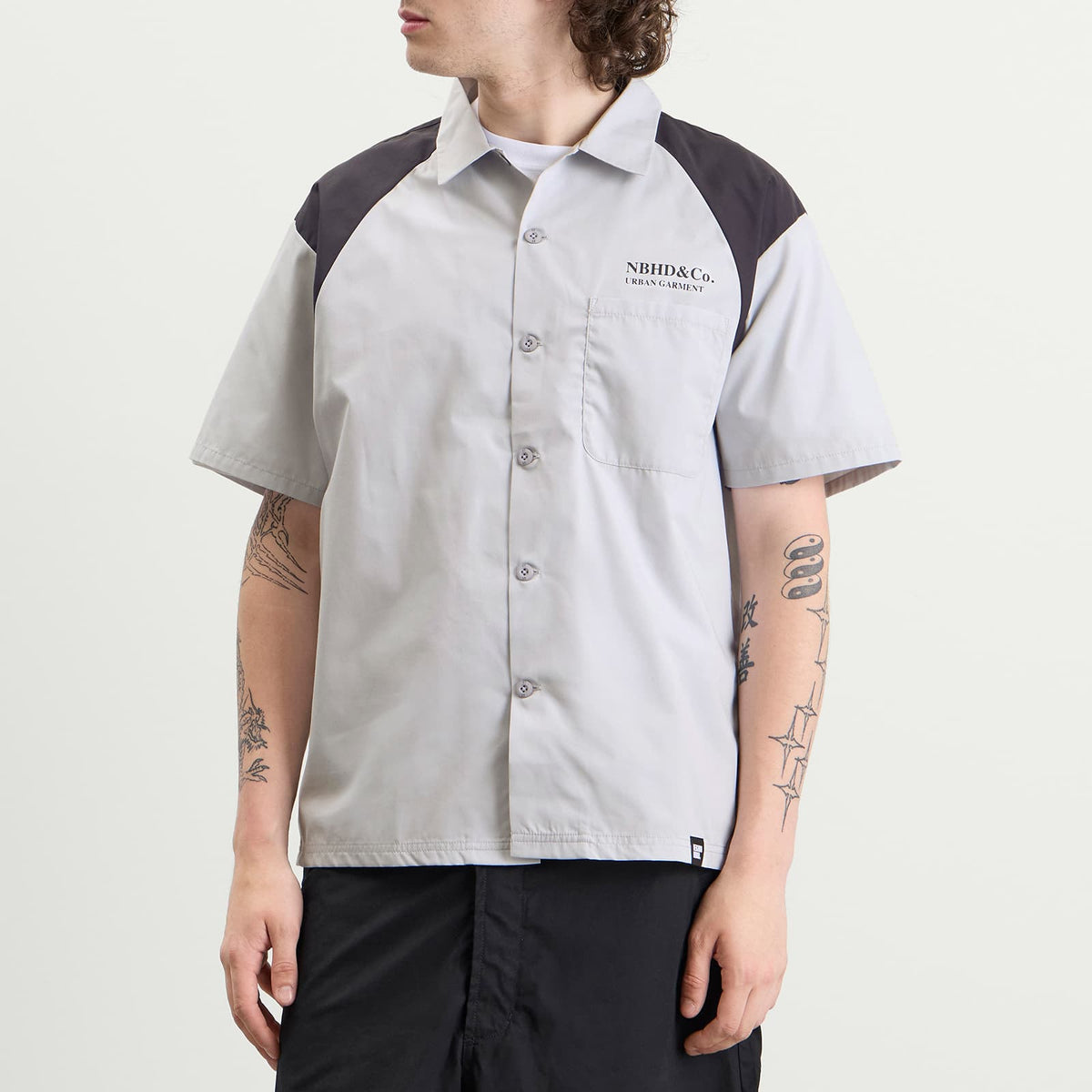 Neighborhood Classic 2-Tone Short Sleeve Work Shirt 2