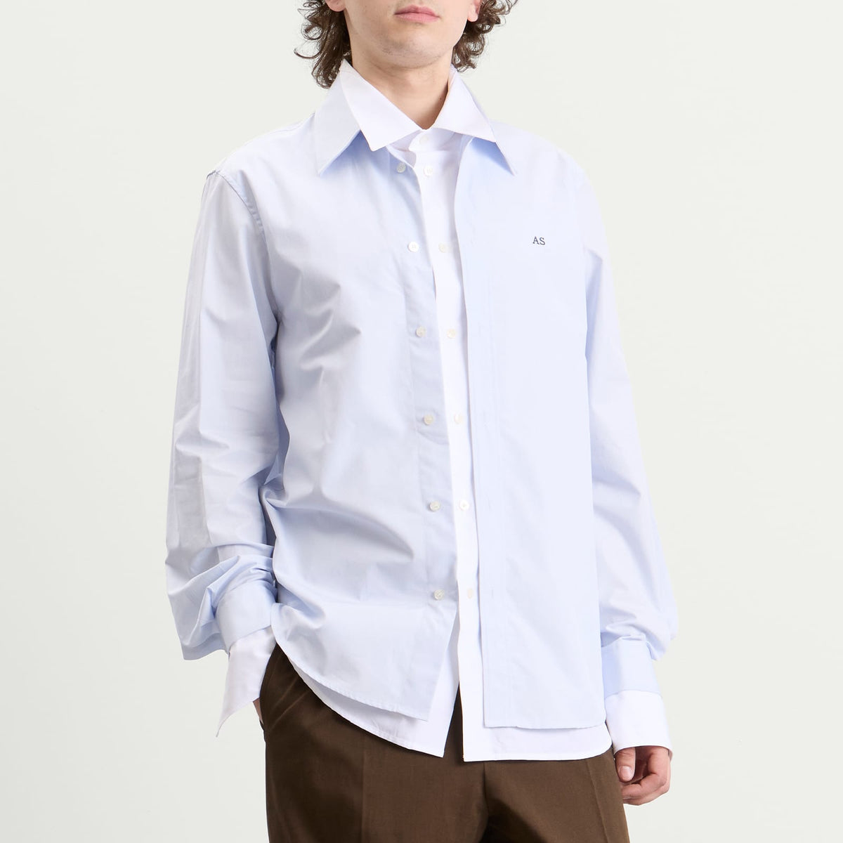 Acne Studios Sont Poplin Long Sleeve Shirt