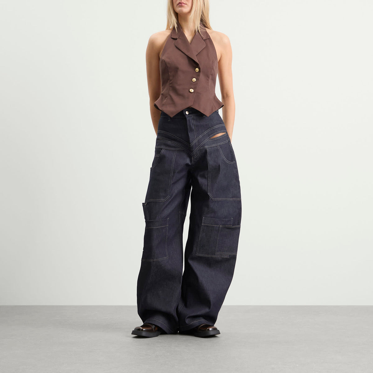 Tolu Coker Halter Waistcoat