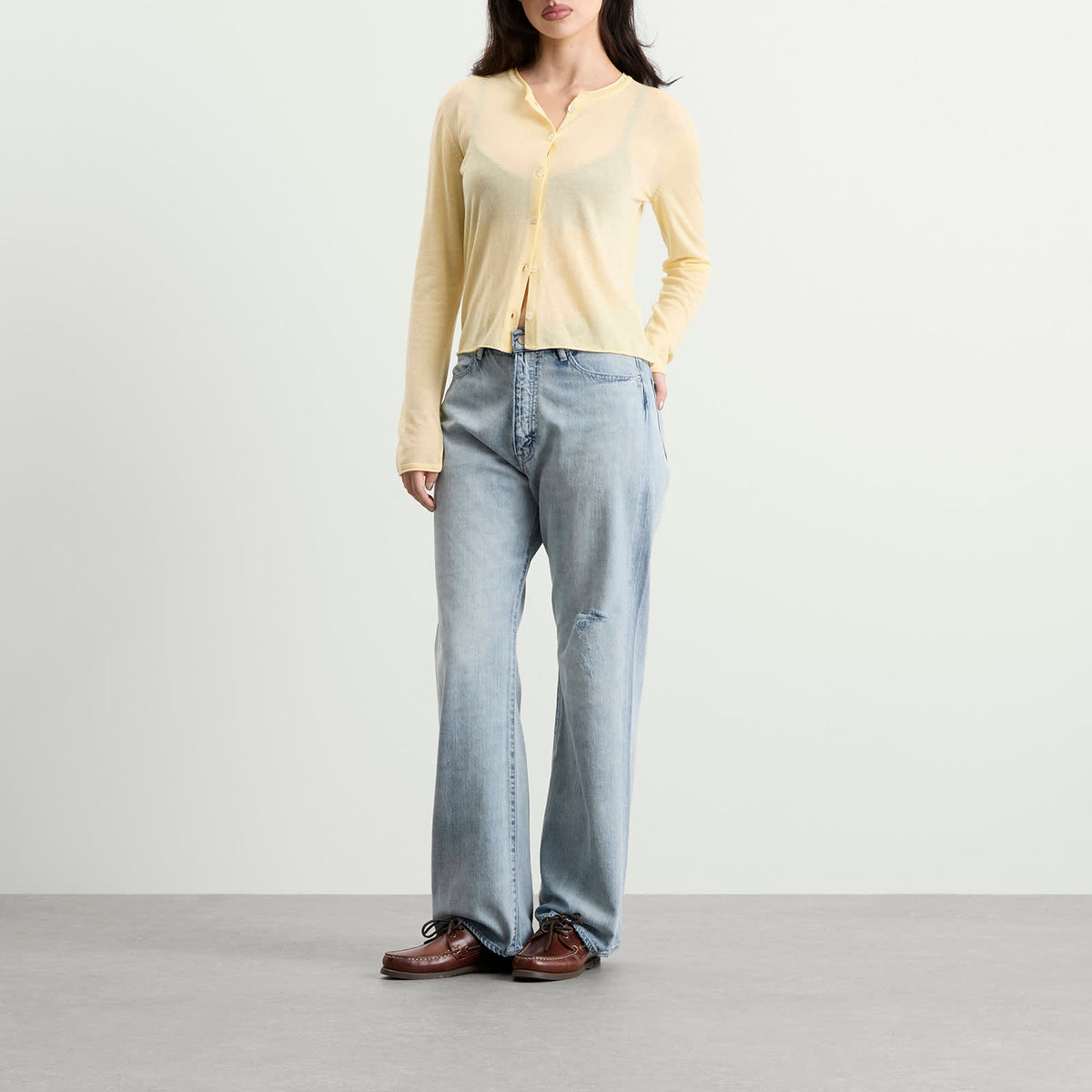 Auralee Faded Selvedge Light Denim Pants