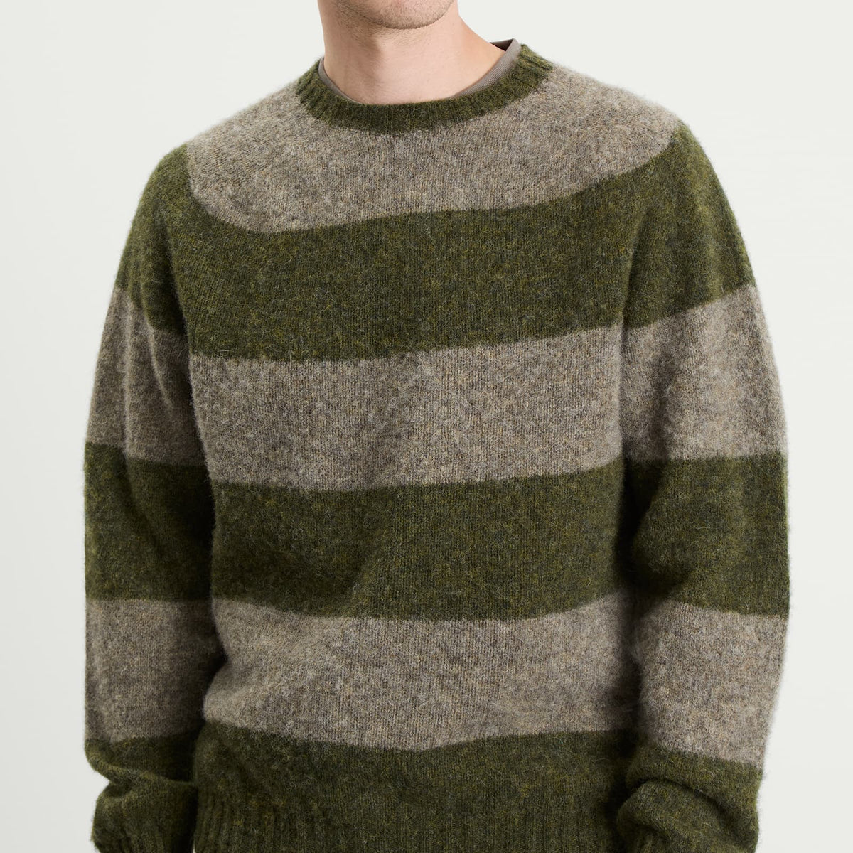 YMC Suedehead Stripe Jumper