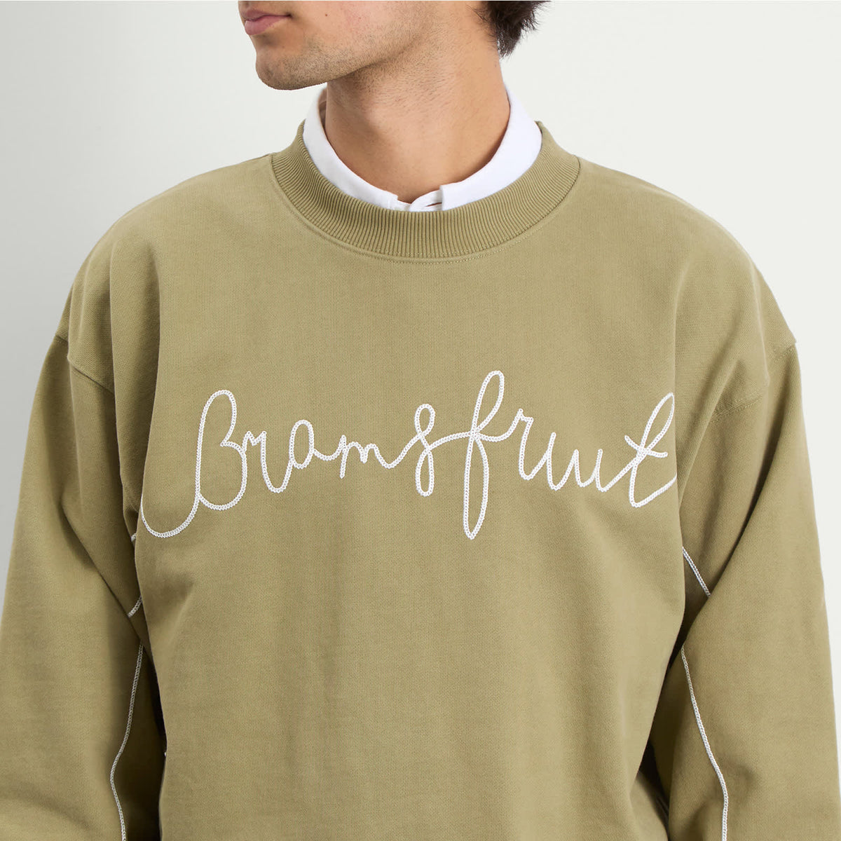 Bram's Fruit Garden Hose Chain Stitch Crewneck Sweatshirt