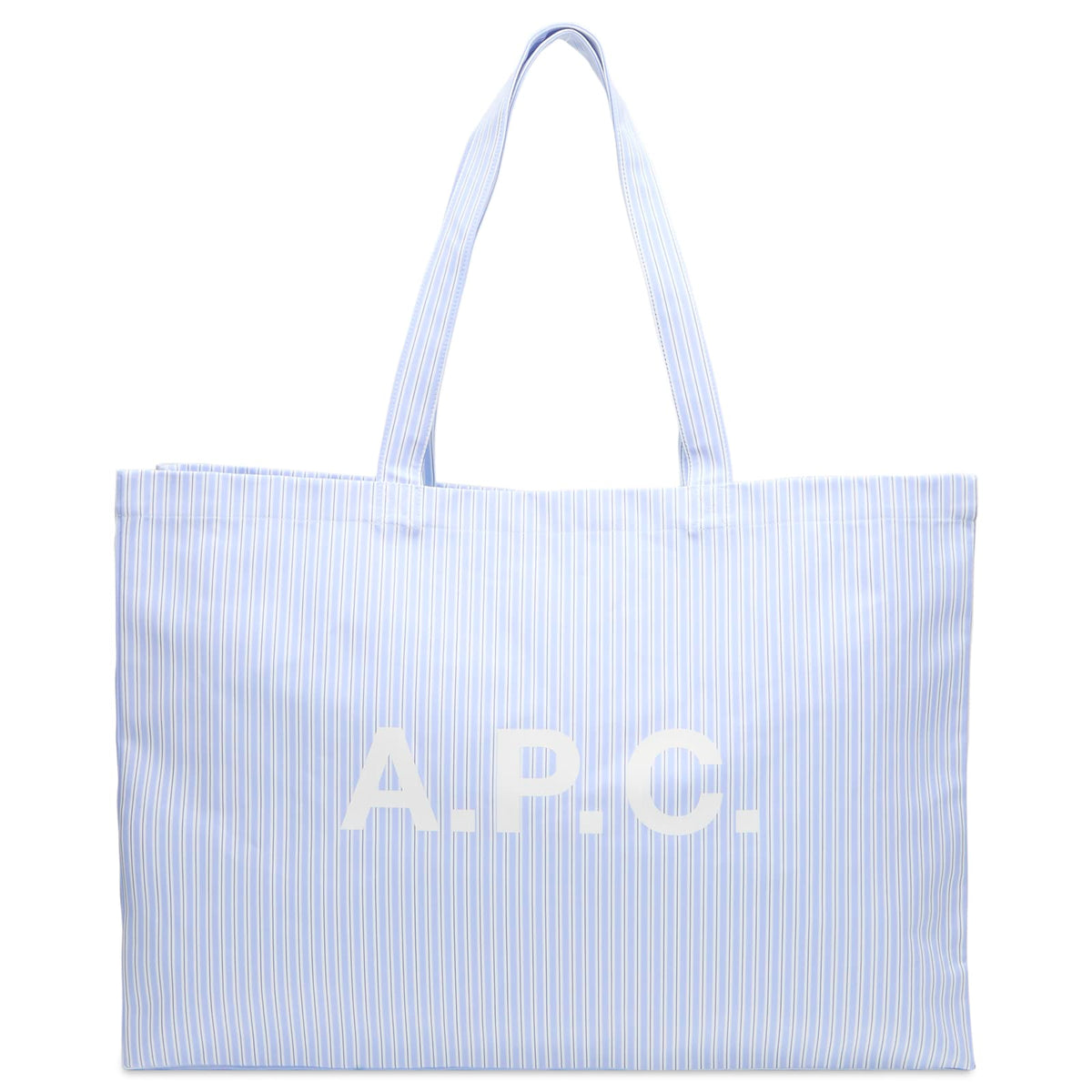 A.P.C. Striped Poplin Diane Shopping Tote