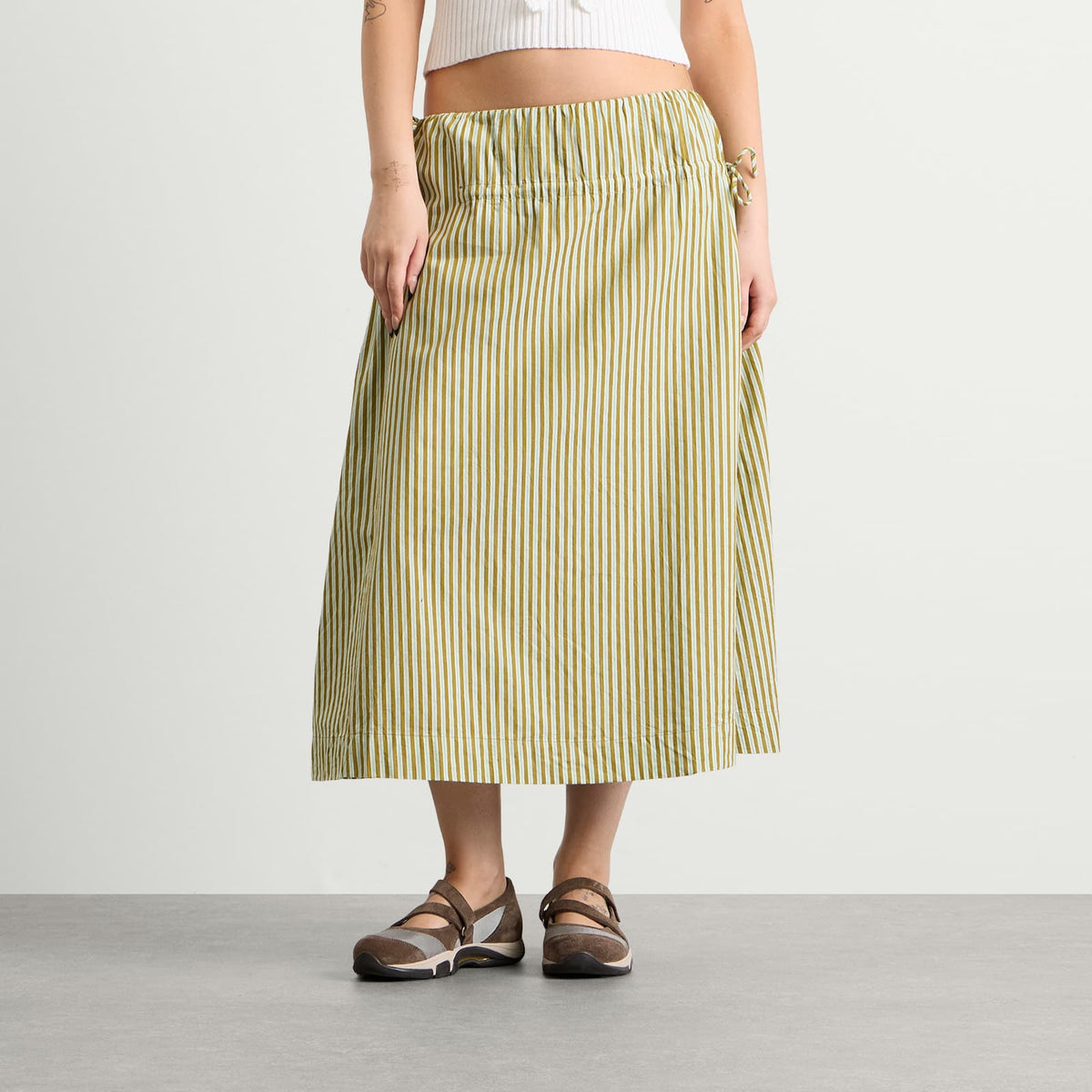 Damson Madder Caspia Volume Midi Skirt