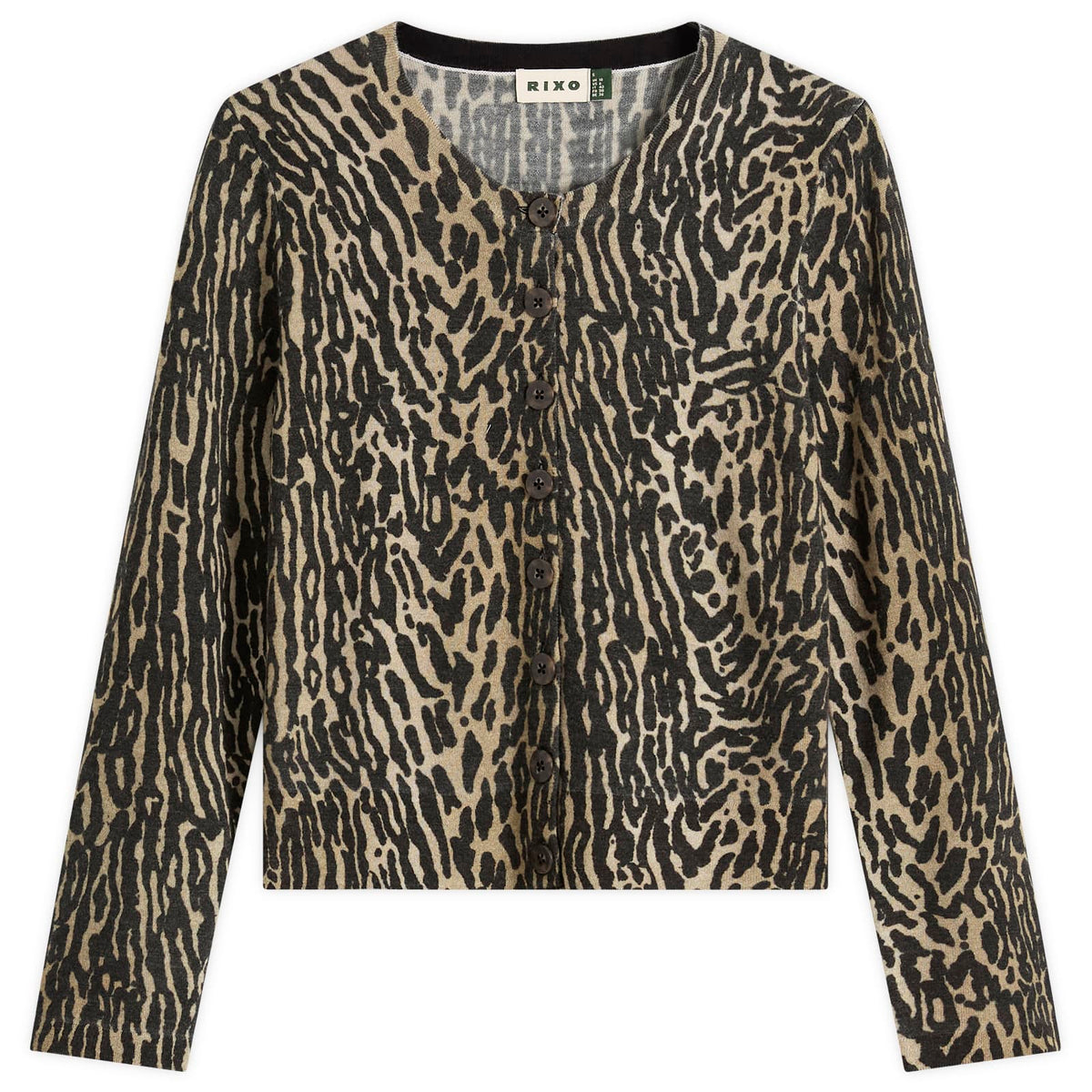 RIXO Peony Leopard Jumper