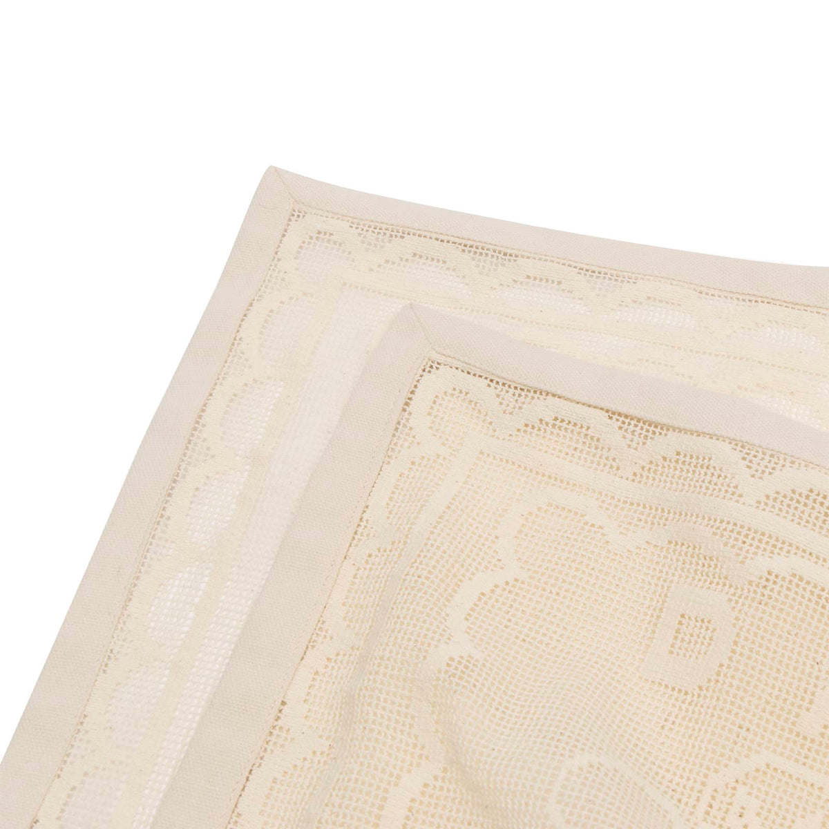 Damson Madder Nonnas House - Ercu Filet Lace Placemats
