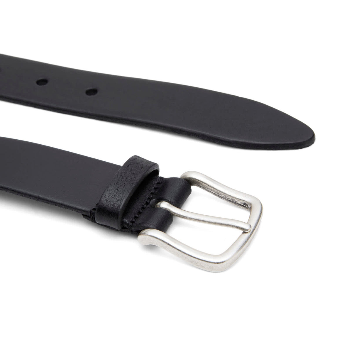 Andersons Narrow Stud Trimmed Leather Belt