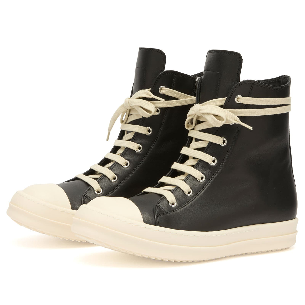 Rick Owens High Top Lace Up Sneakers