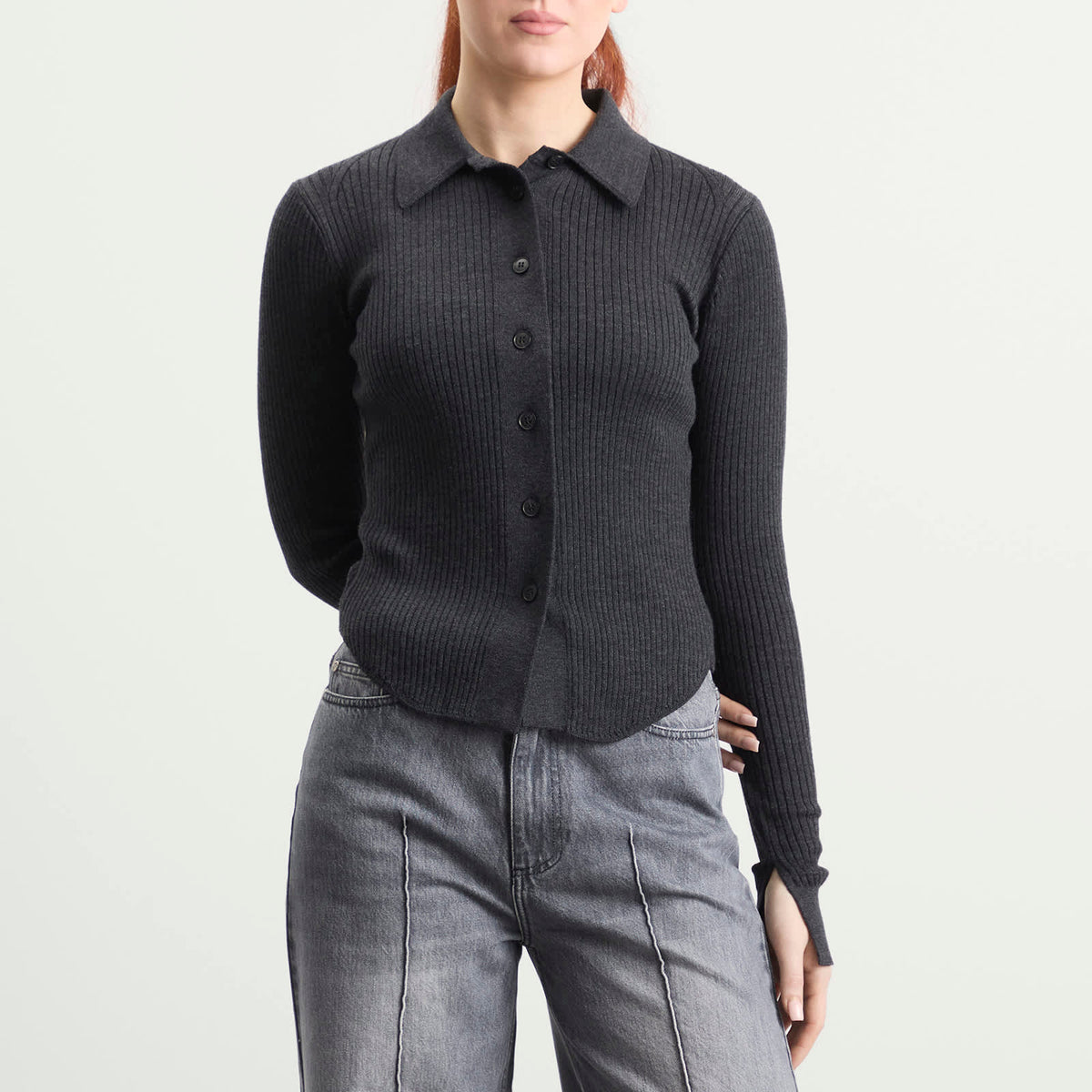 mfpen Knitted Rib Shirt