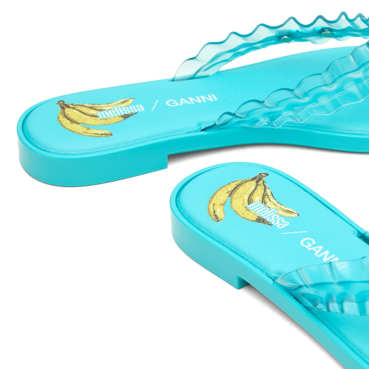 Melissa x Ganni Leopard Flip Flop Slim