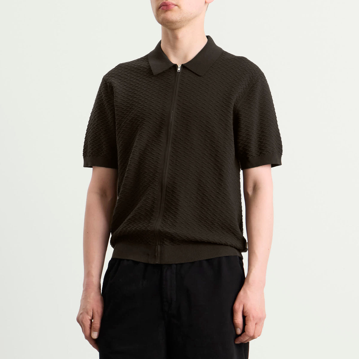 NN07 Gustav Full Zip Polo