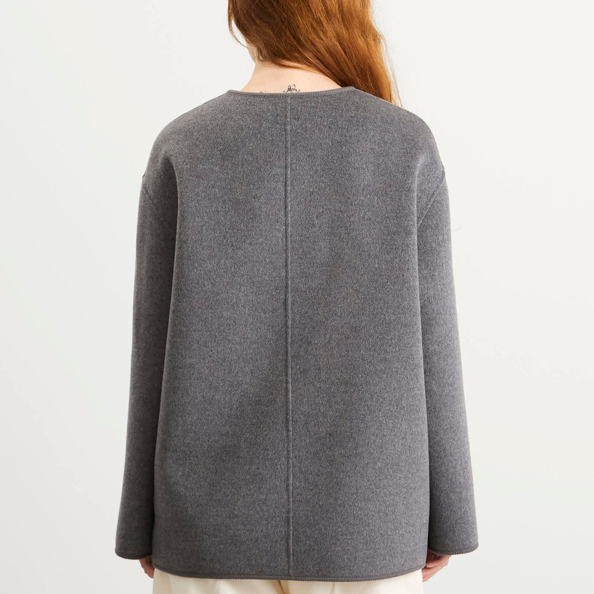 Róhe Mandarin Closure Double-Faced Jacket