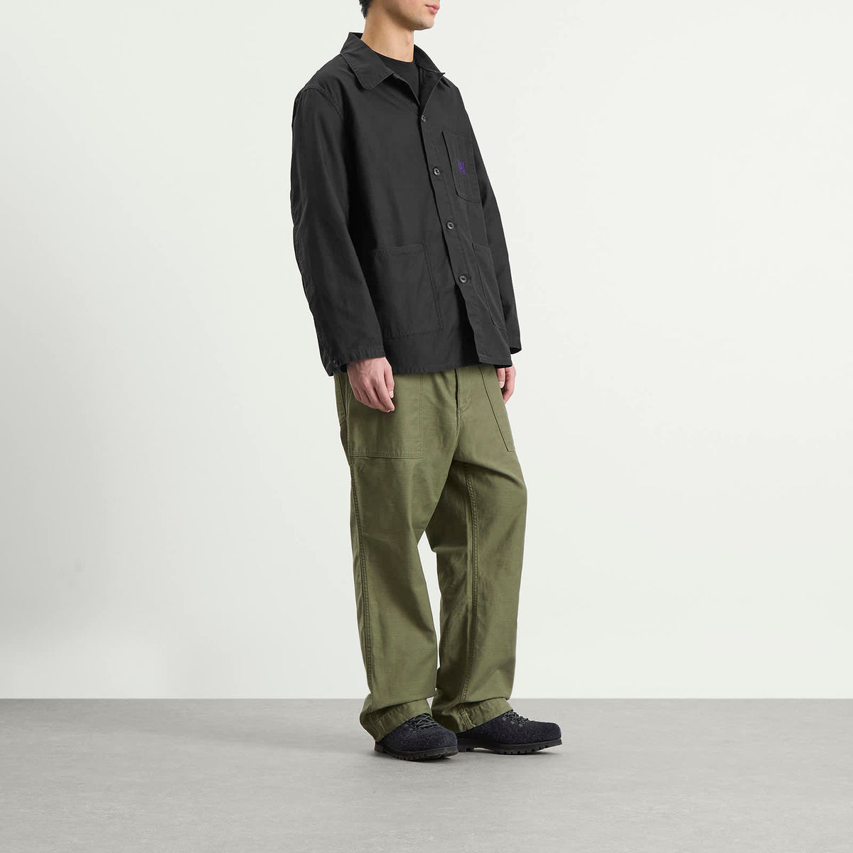Needles Reversed Sateen Coverall Jacket