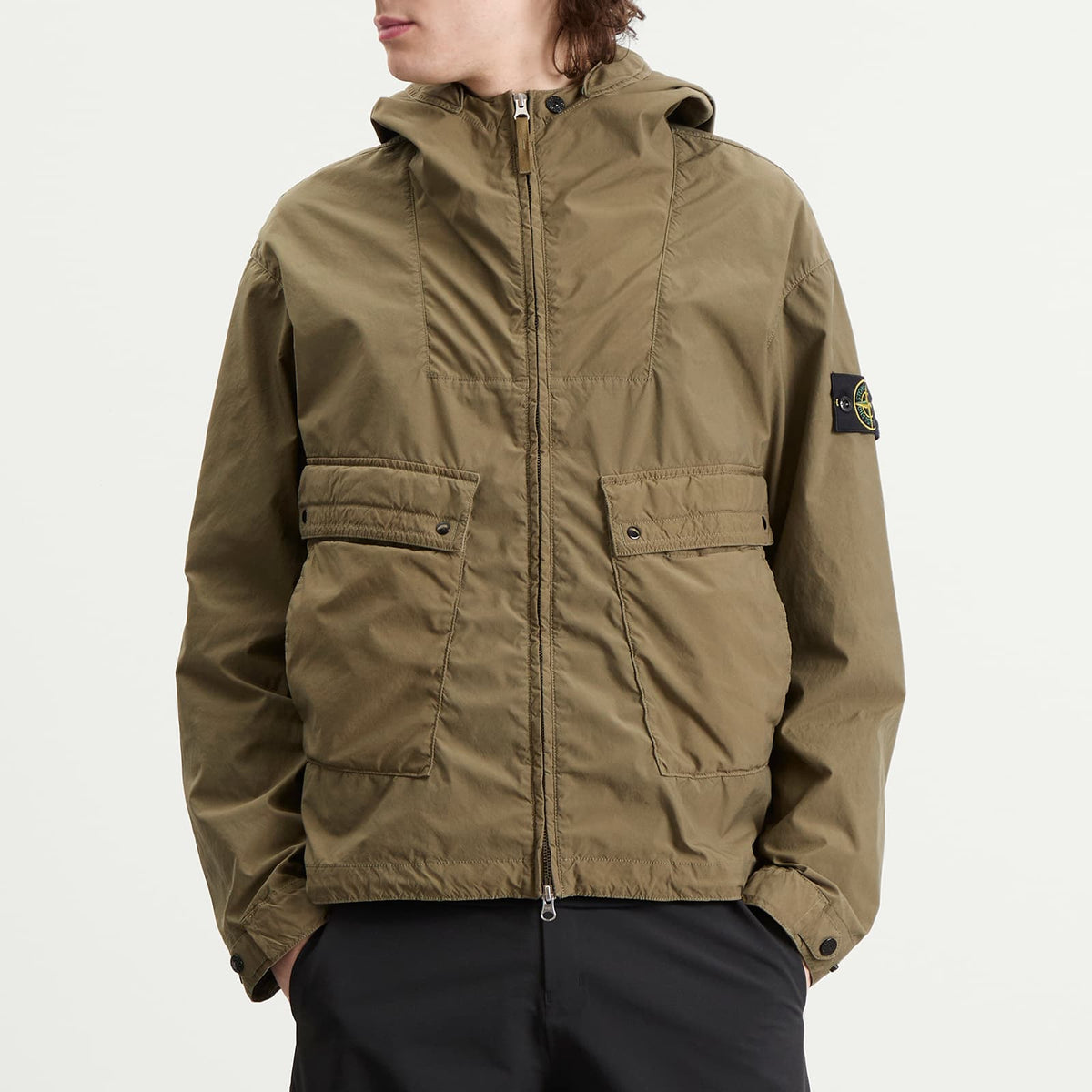Stone Island Light Compact Touch Poly-TC Hooded Jacket
