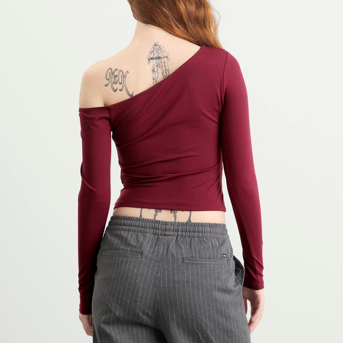TALA 365 Cupro Gathered Long Sleeve Top