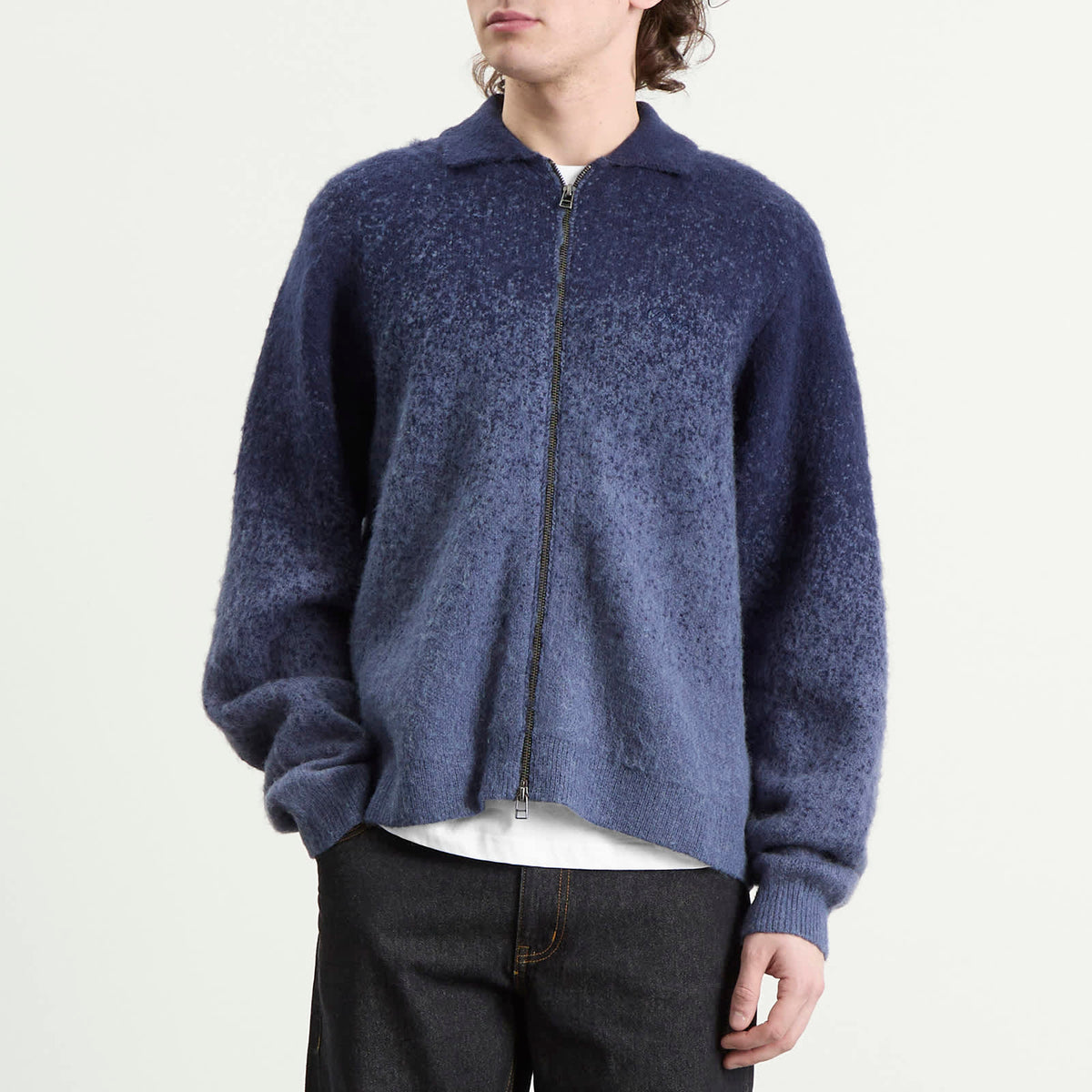 Dime Mohair Double Zip Knit