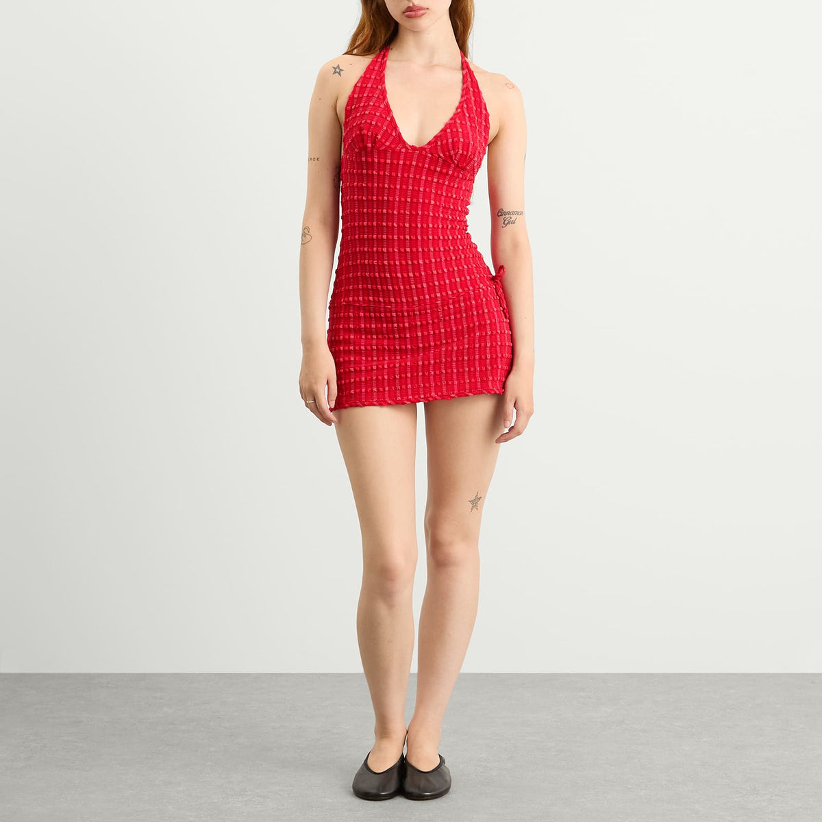 Peachy Den Cindy Halter Skort Dress