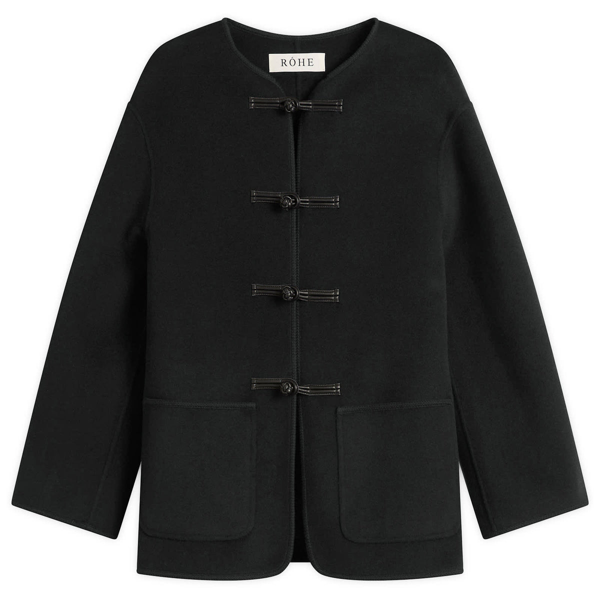 Róhe Mandarin Double-Faced Wool Jacket