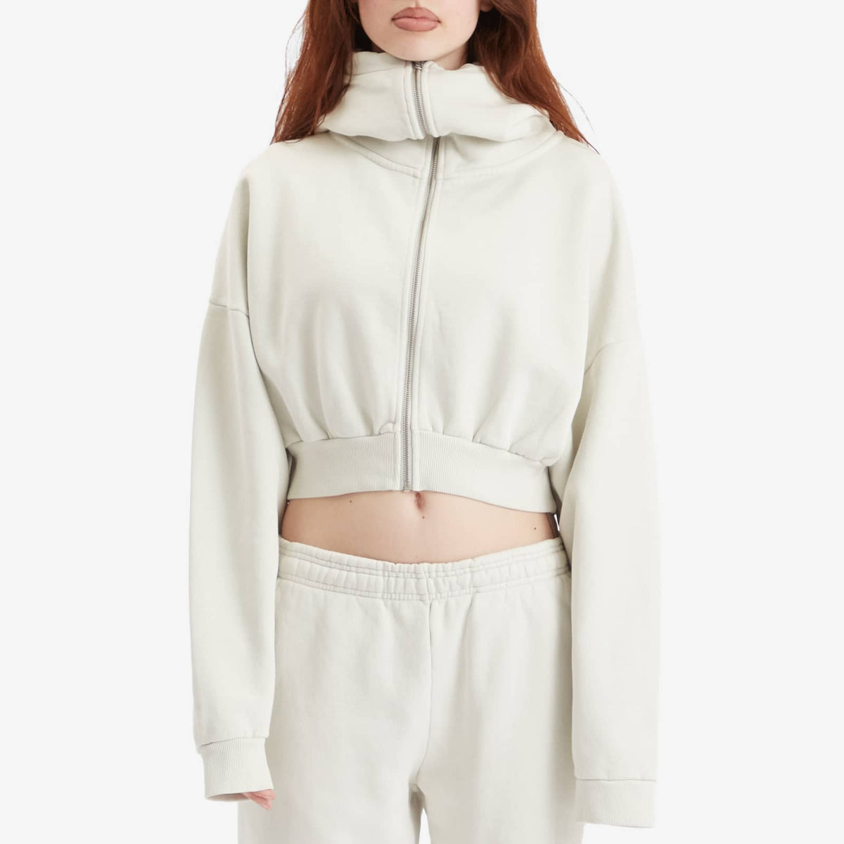 Entire Studios Cropped Full Zip Hoodie