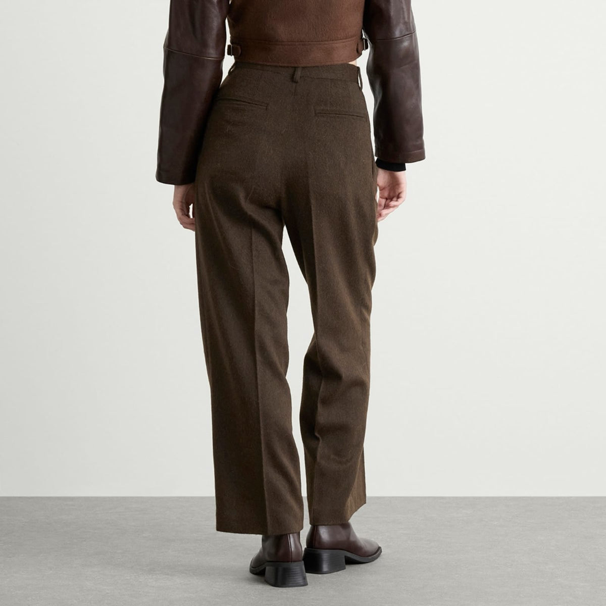 Auralee Flannel Two-Tuck Trousers