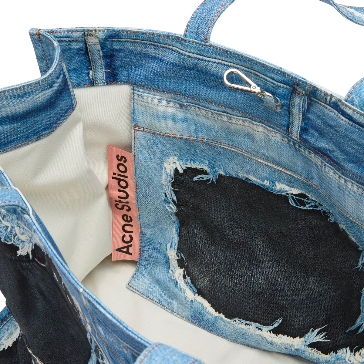 Acne Studios Trompe l’oeil Print Tote Bag