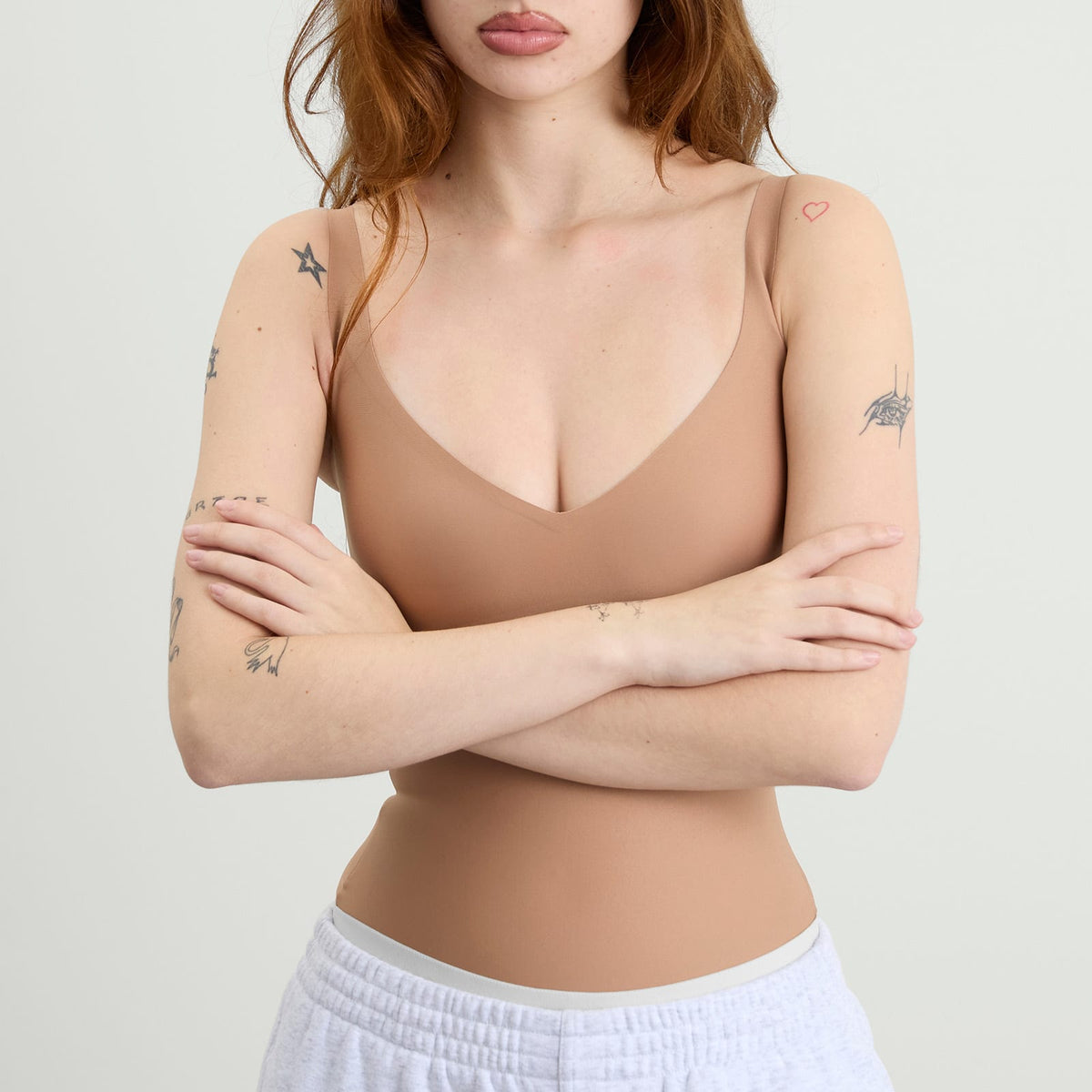 Skims Body Core Sculpt Plunge Thong Bodysuit