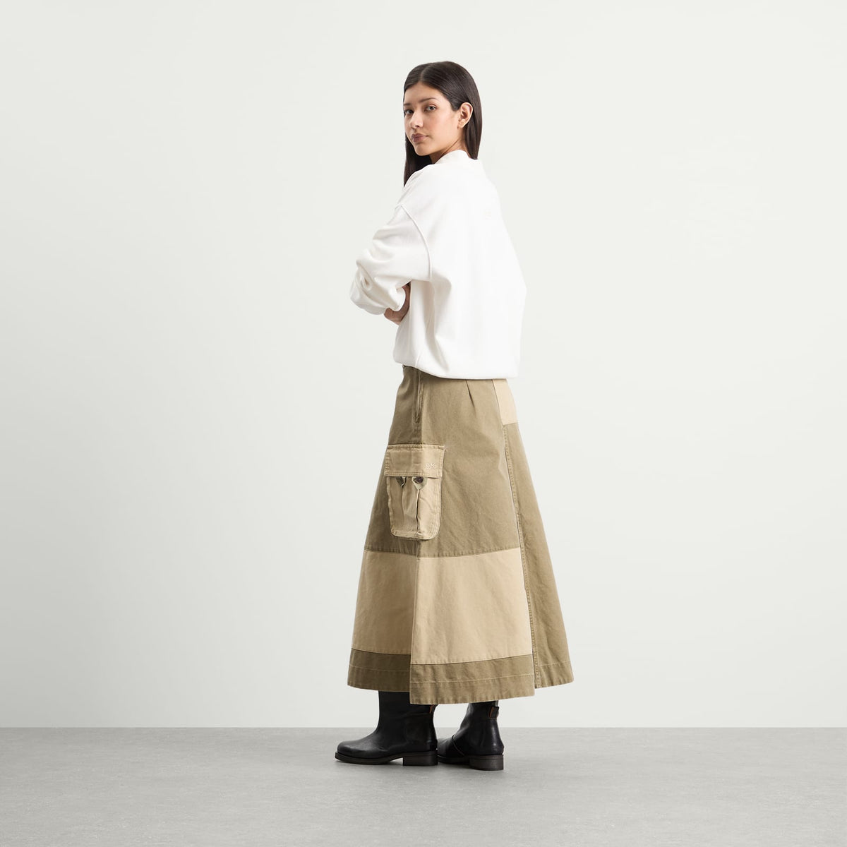 Damson Madder Marcelle Barn Midi Skirt