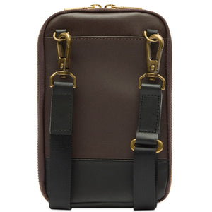 Master-Piece Gloss Leather Shoulder Bag Brown – END.