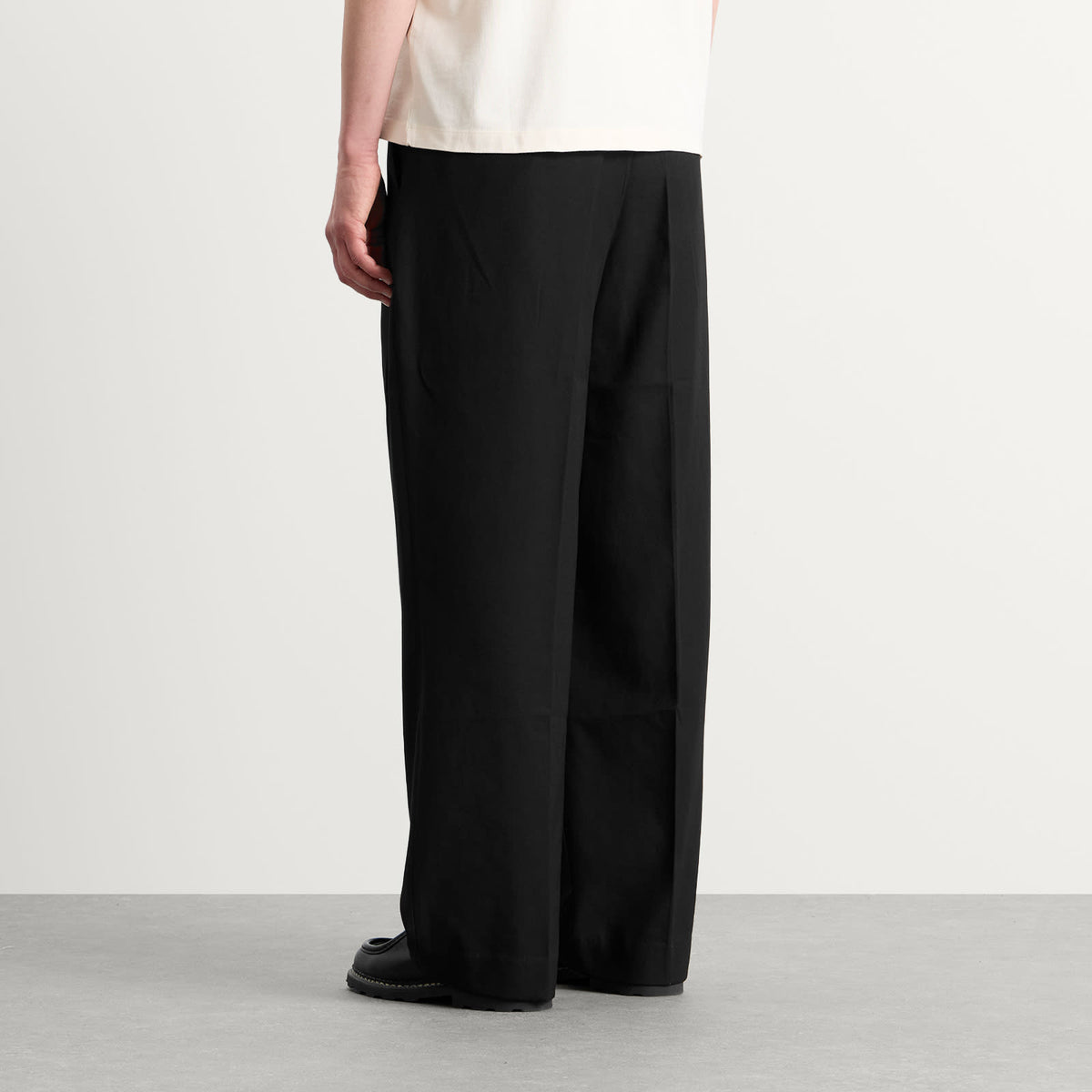 about:blank Tailored Wide Leg Trouser